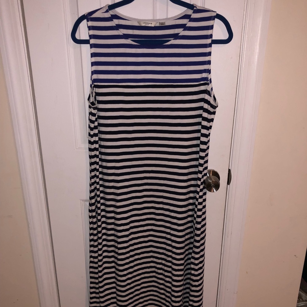 Color block maxi dress